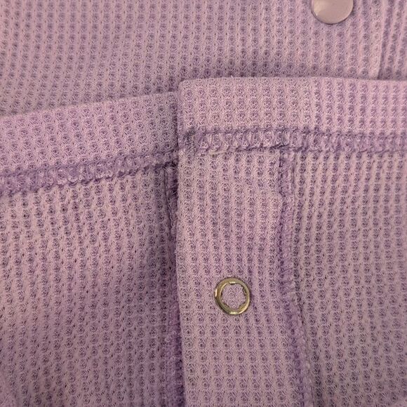 Carter's Girls Vintage Pastel Purple Thermal Embroidered Bunny Bear Jacket - Picture 6 of 7